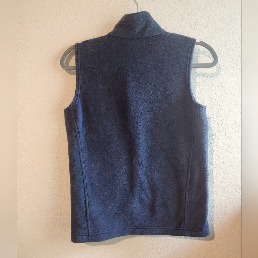 Columbia Kids Medium 10/12 Sleeveless Fleece Vest Navy‎ Blue